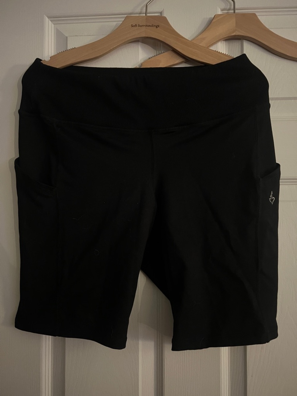 torrid Black High-Rise Bike Shorts with Side Pockets